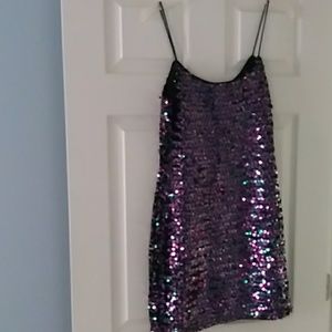 Multi Colored Sequin Party Dress